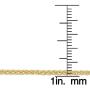 KoolJewelry 14k Yellow Gold Filled 2.5 mm Round Wheat Chain Necklace Unisex Jewelry for Men and Women