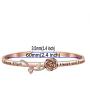 POTIY Vampire Fans Gift Vampire Inspired Jewelry Team Klaus Elijah Rebekah Always and Forever Flower Bracelet for Women Girls