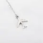 ENSIANTH Infinity and Airplane Lariat Y Necklace Jet Plane Jewelry for Stewardess Flight Attendant Traveler