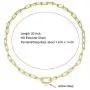 W WOOGGE Womens Mens 8mm Paperclip Link Chain Necklace with Pendant Gold 20 Inch Charm Necklace Choker Punk Chunky Jewelry Accessories for Boys Girls W WOOGGE Womens Mens 8mm Paperclip Link Chain Necklace with Pendant Gold 20 Inch Charm Necklace Choker Punk Chunky Jewelry Accessories for Boys Girls