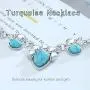 Relbcy Boho Turquoise Necklaces Summer Beach Necklace Chain Fashion Jewelry Accessories for Women and Girls Relbcy Boho Turquoise Necklaces Summer Beach Necklace Chain Fashion Jewelry Accessories for Women and Girls