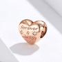 VOROCO 925 Sterling Silver Bracelets Charms Heart Style Infinity Love Charms Beads Gifts for Women Girls fit Pandora Bracelets