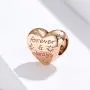 VOROCO 925 Sterling Silver Bracelets Charms Heart Style Infinity Love Charms Beads Gifts for Women Girls fit Pandora Bracelets