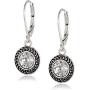 COYOTE''Color Declaration'' Silver-Tone Aqua Swarovski Stone Lever-back Drop Earrings