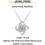 Jewlpire Love Knot Necklace for Women - 18K White Gold Plated Sterling Silver Cubic Zirconia Pendant Necklace - Best gift for your lover Jewlpire Love Knot Necklace for Women - 18K White Gold Plated Sterling Silver Cubic Zirconia Pendant Necklace - Best gift for your lover