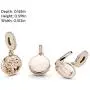 Pandora Jewelry Family Roots Cubic Zirconia Charm in Pandora Rose