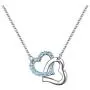 MAFMO Fashion Rhinestone Double Heart Jewelry Set 4pcs Necklace Bracelet Ring Earrings MAFMO Fashion Rhinestone Double Heart Jewelry Set 4pcs Necklace Bracelet Ring Earrings