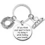 G-Ahora Swimmer Keychain If You Think Your Sport is Hard Try Doing It Holding Your Breath Swim Team Gift Swimming Lover Jewelry(KR Hold Breath)