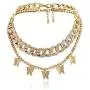 yfstyle Cuban Link Chain Shining Rhinestone Butterfly Necklaces for Women Girls Crystal Butterfly Choker Necklace Hip Hop Accessories Jewelry Gifts yfstyle Cuban Link Chain Shining Rhinestone Butterfly Necklaces for Women Girls Crystal Butterfly Choker Necklace Hip Hop Accessories Jewelry Gifts