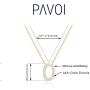 PAVOI 14K Yellow Gold Plated Cubic Zirconia Initial Necklace | Letter Necklaces for Women