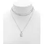 YOOE Multilayer Silver Lock Necklace Punk Metal Lock 3-layer Choker Necklace Geometric Lock Type Clavicle Egirl Y Necklace for Women Girl YOOE Multilayer Silver Lock Necklace Punk Metal Lock 3-layer Choker Necklace Geometric Lock Type Clavicle Egirl Y Necklace for Women Girl