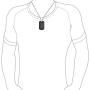 Bling Jewelry Personalized Plain Simple Basic Mens Engravable Black Dog Tag Pendant Necklace for Men Stainless Steel 24 Inch Chain