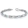 Created Opal Bracelet Sterling Silver Tear Drop 10.00 Carats Created Opal Bracelet Sterling Silver Tear Drop 10.00 Carats