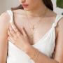 18k Gold Plated Personalized Chunky Cuban Oval Link Chain Bracelets for Men Women Toggle Rope Bracelet Jewelry for Women