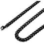 jonline24h Mens Stainless Steel Necklace Chain 18-30inches, Black, 6.5mm