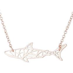 La Espoir Orugami Paper Shark Necklace Sea Animal Fish Pendant Necklace