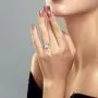 Gem Stone King Sterling Silver Green Prasiolite Womens Ring (3.62 cttw Cushion Checkerboard Cut, Available in size 5, 6, 7, 8, 9)