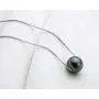 Tahitian Black Pearl Necklace Genuine Floating Pearl Necklace Single Pearl Pendant with Silver Chain Jewelry Gifts for Women Girls Valentines Day Mothers Day - 9-10mm/10-11mm Tahitian Black Pearl Necklace Genuine Floating Pearl Necklace Single Pearl Pendant with Silver Chain Jewelry Gifts for Women Girls Valentines Day Mothers Day - 9-10mm/10-11mm