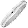 14k White Gold Mens Ladies Unisex Ring Wedding Band 3MM Domed Plain Shiny Polished Traditional Fit (Available in Sizes 5 to 13) size 5