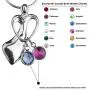 Loving Family Sterling Silver Mothers Loving Embrace Pendant Necklace without Charms - 18'' to 22'' Long -