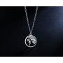 Rosa Vila Rock Climber Necklace, Round-Shaped Charm, Adventure Gifts For Women, Inspirational Jewelry, Mountain Pendant Necklace, Ideal As Rock Climber Gift, Camping Accessories For Women
