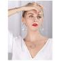 Sterling Silver Inside-Out Hoop Earrings with CZ