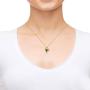 Gold Plated Heart Necklace for Women 24k Gold Inscribed in Arabic Calligraphy with Ayatul Kursi The Throne Verse 2nd Surah of the Quran, Al-Baqarah onto a Crystal Islamic Pendant, 18'' Chain