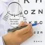 ENSIANTH Optometrist Gift She Believed She Could So She Did Keychain Eye Doctor Gift Optometrist Graduation Jewelry