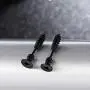UM Jewelry Punk Style Womens Mens 316L Stianless Steel Screw Stud Earrings 1.06'' UM Jewelry Punk Style Womens Mens 316L Stianless Steel Screw Stud Earrings 1.06''