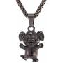 U7 Women Teen Girls Boys Cute Animal Necklace Stainless Steel/18K Gold Plated Pet Series Jewelry Pig/Dachshund/Panda Bear/Horse/Camel/Dolphin/Sheep/Turtle Pendant Necklace with Chain 22 Inch