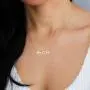 IEFSHINY Custom Name Necklace Personalized, 14K Gold Plated Name Necklace Personalized Charm Jewelry Gift for Women Customized Name Necklace Dainty Letter Name Necklace Gold Rose Gold Silver