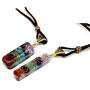 Pingyongchang 7 Chakra Stones Necklace Gemstone Energy Healing Crystal Pendant Y Style Necklaces Generator Emotional Body Purification Jewelry for Women Men Girls Boy Healing Meditation