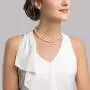 THE PEARL SOURCE 14K Gold 5.0-5.5mm AAAA Quality Round White Freshwater Cultured Pearl Necklace for Women 18'' Princess Length THE PEARL SOURCE 14K Gold 5.0-5.5mm AAAA Quality Round White Freshwater Cultured Pearl Necklace for Women 18'' Princess Length