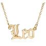Modyle 18K Gold Plated Constellation Zodiac Necklaces Jewelry for Women Antique Style Designed Letter Taurus Aries Necklaces