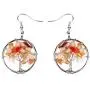 Tree of Life Earrings Natural Tree Dangle Colorful Stone Handcrafted Gemstone Jewelry for Women Tree of Life Earrings Natural Tree Dangle Colorful Stone Handcrafted Gemstone Jewelry for Women