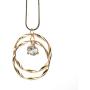 welbijoux Long Necklace for Women Fashion Jewelry Bohemian CZ Circle Layered Pendant Statement Necklaces with Gifts Box