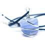 Blue Lace Agate Gemstone Pendant Necklace - Natural Crystal Healing | Stone of Encouragement and Support| Throat Chakra & Communication Aid | For Security and Self-Confidence| Jewelry for Men & Women