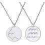 ChicSilver 925 Sterling Silver 12 Constellation Necklace Round Astrology Horoscope Zodiac Sign Pendant Necklace, Silver/Gold (with Gift Box) ChicSilver 925 Sterling Silver 12 Constellation Necklace Round Astrology Horoscope Zodiac Sign Pendant Necklace, Silver/Gold (with Gift Box)