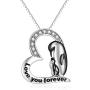 Penguin Necklace Valentines Gifts for Women Sterling Silver Penguin Heart Necklace Jewelry for Mom Daughter Wife (penguin necklace)