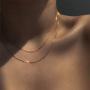 TseanYi Gold Italian Box Necklace Choker Boho Layered Skinny Chain Necklaces Vintage Minimalist Necklace Jewelry for Women and Girls