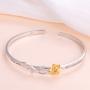 S925 Sterling Silver Sunflower with CZ Pendant Necklace or Ring Earrings Bracelet Jewelry for Women 18''