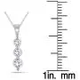 AGS Certified 1/2 Carat TW Three Stone Diamond Pendant in 10K White Gold AGS Certified 1/2 Carat TW Three Stone Diamond Pendant in 10K White Gold