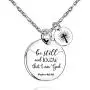 UOIPENGYI Christian Necklace Bible Verse Cross Pendant Prayer Charm Necklace Faith Religious Jewelry for Women Girls