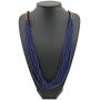 Bocar Long Multiple Row Handmade Beaded Statement Necklace with Gift Box (NK-10407)
