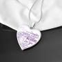 to My Daughter I Love You Necklace Jewelry Gift Love Mom to Daughter 2021 Birthday Christmas School College University Graduation Gifts