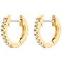 PAVOI 14K Gold Plated Cubic Zirconia Cuff Earrings Huggie Stud