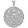 925 Sterling Silver Aztec Charm Mayan Calendar Pendant