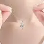 Musical Note Pendant Necklace Silver Cubic Zirconia Music Note Jewelry Gifts for Music Lover Women Girl 18 inches Musical Note Pendant Necklace Silver Cubic Zirconia Music Note Jewelry Gifts for Music Lover Women Girl 18 inches