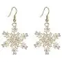 EVER FAITH Womens Austrian Crystal Winter Party Snowflake Pierced Hook Dangle Earrings EVER FAITH Womens Austrian Crystal Winter Party Snowflake Pierced Hook Dangle Earrings
