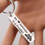 Zuo Bao Trucker Gift Driver Keychain My Heart Belongs to A Trucker Keyring Truck Driver Keychain